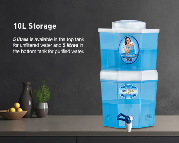 KENT Gold Optima Gravity Water Purifier