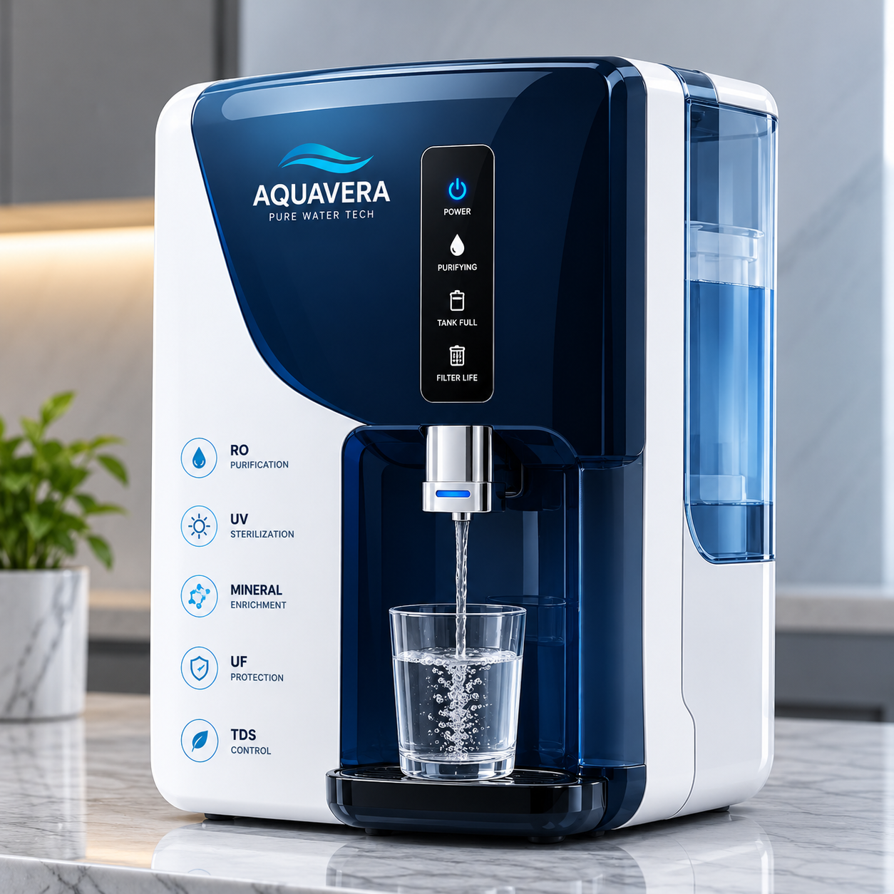AQUAVERA Crystal Optima RO - Front View